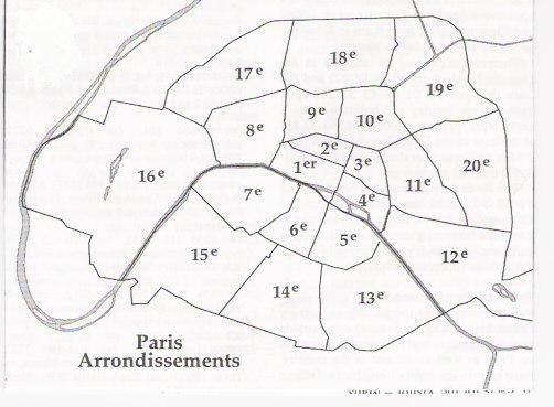 This is the basic map of Paris
